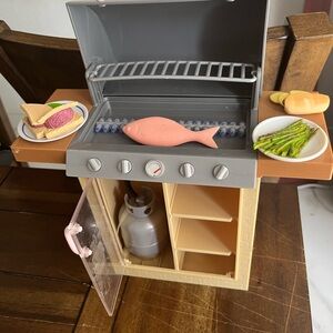 18" Our Generation Backyard Propane BBQ Grill w/ Food! Fits American Girl